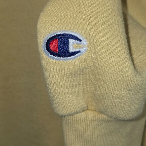 Champion Eco Authentic University of Montevallo Purple Gold Christmas Sweatshirt - Picture 6 of 9